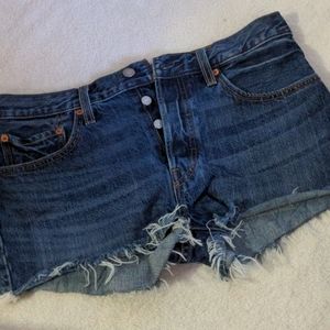 501 Levi's cut off Jean shorts